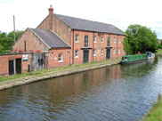 Old industrial building on canal at Burscough