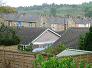 View from towpath, note boarded up houses