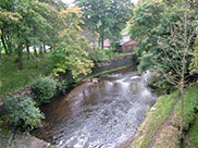 Aqueduct over river in Burnley