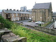 Old and new buildings in Burnley
