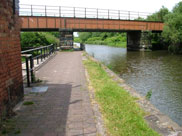 Railway bridge, just past the Seven Stars