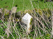 42¼ miles to Leeds, other side of mileage marker damaged