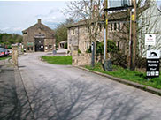 Leaving the canal, looking back to Foulridge Wharf