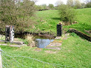 Water from the nearby reservoir to feed the canal