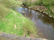 Looking down from Swinden aqueduct