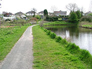 Approaching Nelson, canal turns sharply