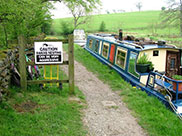 Warning sign about aggressive swans