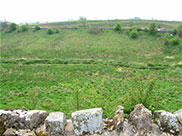 The canal in the distance where it zig-zagged for a while