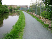 Approaching Barnoldswick, the Rolls-Royce factory on the right