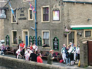 Morris Dancers at the Royal Shepherd, Skipton