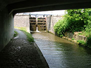 Holme Bridge lock from Holme bridge