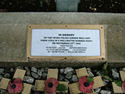 Plaque on the memorial