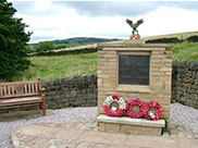 A memorial to 7 Polish airmen who lost their lives in a plane crash in 1943