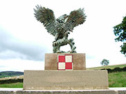 Memorial to 7 Polish airmen who lost their lives in a plane crash in 1943