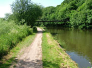 A pipe bridge between Crooke and Gathurst