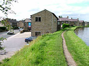 The canal runs next to the main road