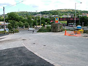 We came off at Gallows footbridge for lunch