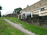 Steep towpath at Bingley Three Rise locks