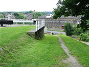 Steep towpath at Bingley Three Rise locks