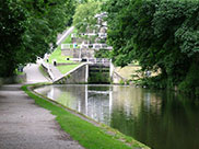 Approaching Bingley Five Rise locks