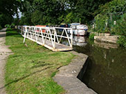 A.B.C. swing footbridge (Fixed open)