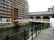 The footbridge we were meant to cross