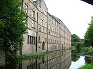 Old canalside buildings at Kirkstall