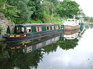 Boats moored at Newlay