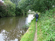 Narrow towpath