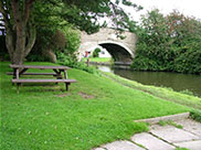 Sat in the beer garden on the towpath