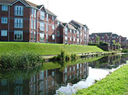 Modern canalside apartments