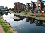 Modern canalside apartments