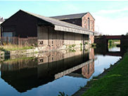 Old canal wharf building