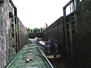 Entering Appley locks