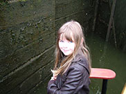 My daughter Judith joined us for the last few locks