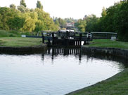 Looking down towards Rose Bridge in Higher Ince