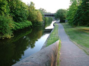 Back on the canal at Britannia Bridge