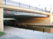 The new Henhurst Canal Bridge, Wigan, 2006