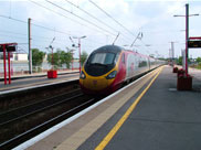 Train arrives at Wigan North Western to take us to Preston