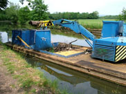 British Waterways maintenance boat at Arley