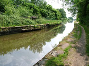 Approaching bridge over old railway line