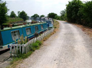 Barges moored at Red Rock