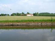 Looking across the canal at Red Rock