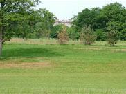 Haigh Hall in the distance