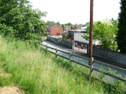 Looking down on Withington Lane