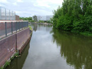 Looking up the Leeds & Liverpool Canal towards Ince