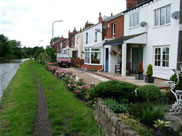 Old houses on the canal bank