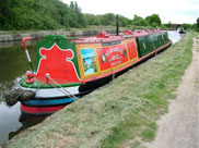 Barge moored at Abram