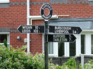 Sign post at Rufford Branch