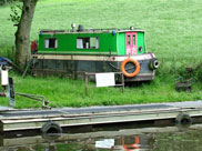 Half a narrow boat on land!